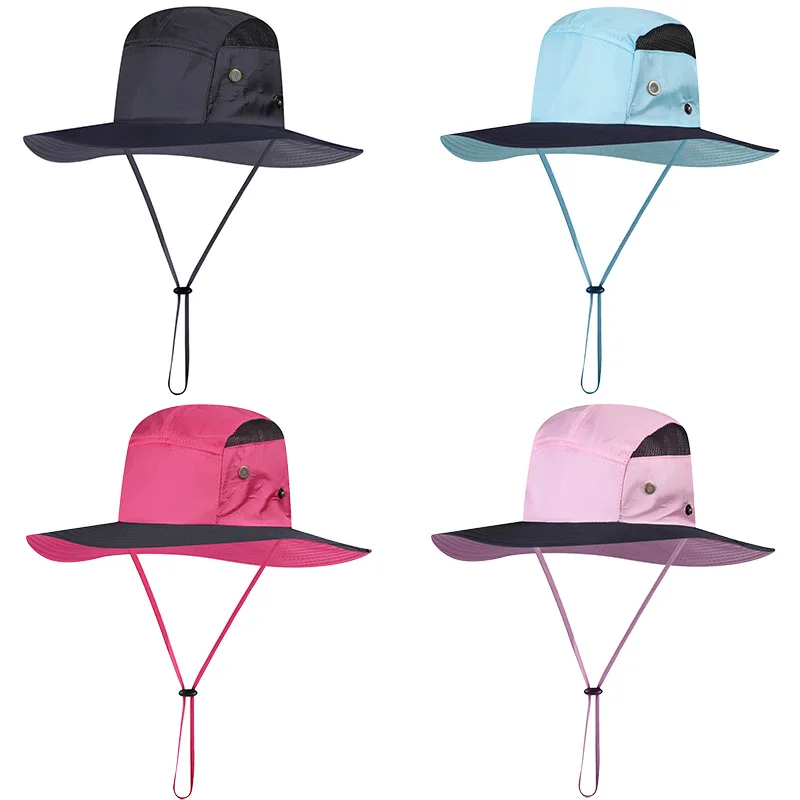 

CAMOLAND Summer UPF50+ Sun Hat For Men Women Outdoor UV Protection Bucket Hat Breathable Beach Caps Male Hiking Fishing Hats