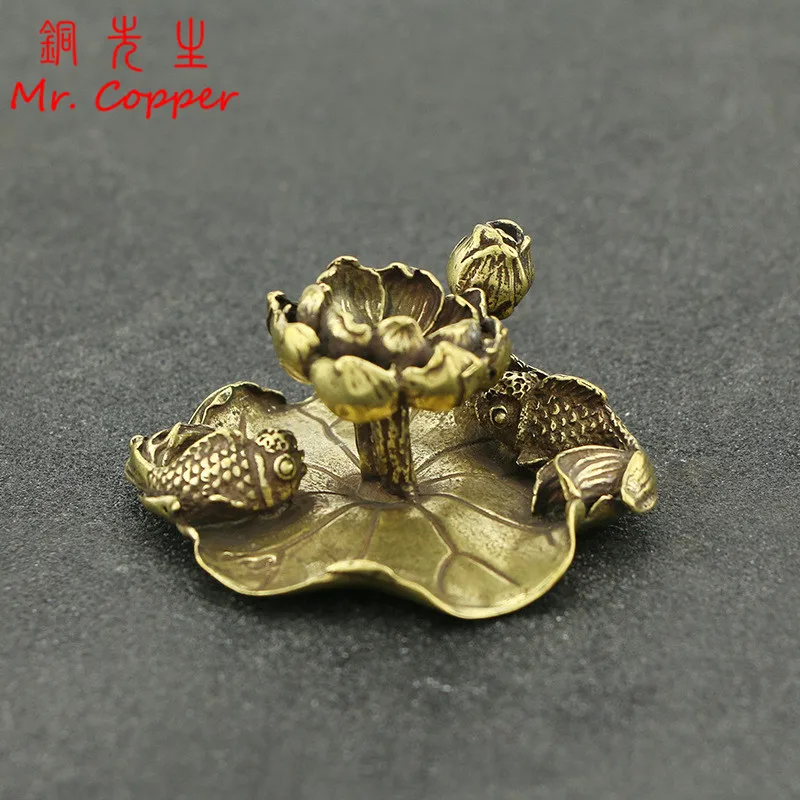 Старинная медная подставка для ароматических палочек маленькие украшения в