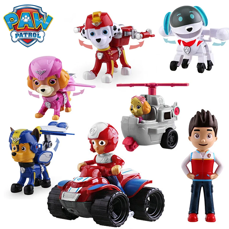 С принтом из мультфильма Щенячий патруль собаки собачки Paw Patrol автомобиля Patrulla