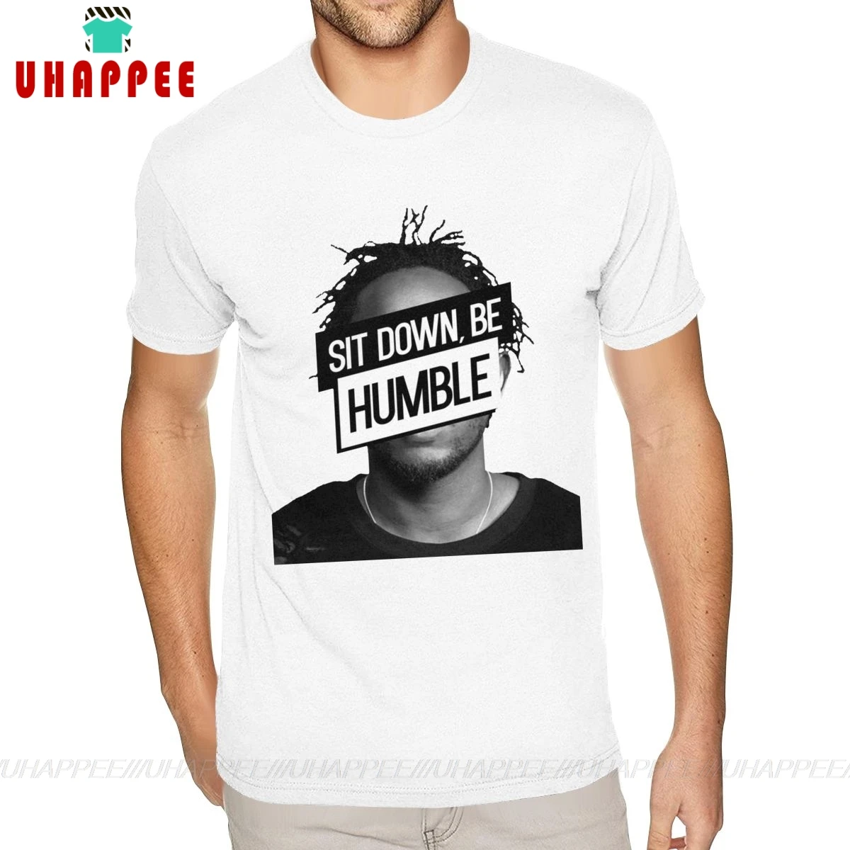 Дешевые футболки с графическим рисунком Kendrick Lamar Sit Down Be Humble мужские коротким