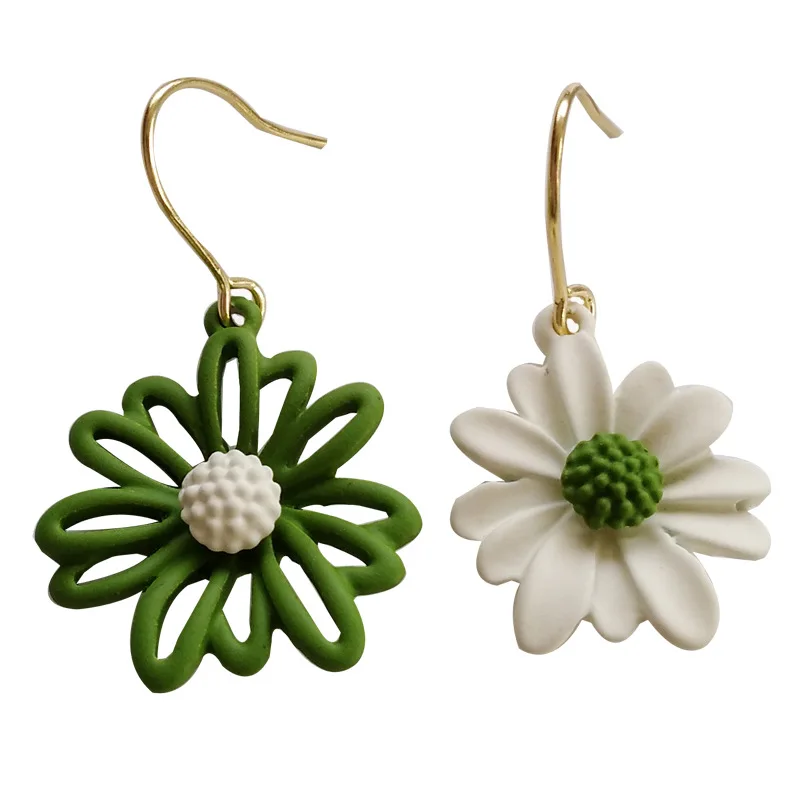 

CH-785 Girly style asymmetrical cute flower ear hooks beautiful student no pierced ear clips