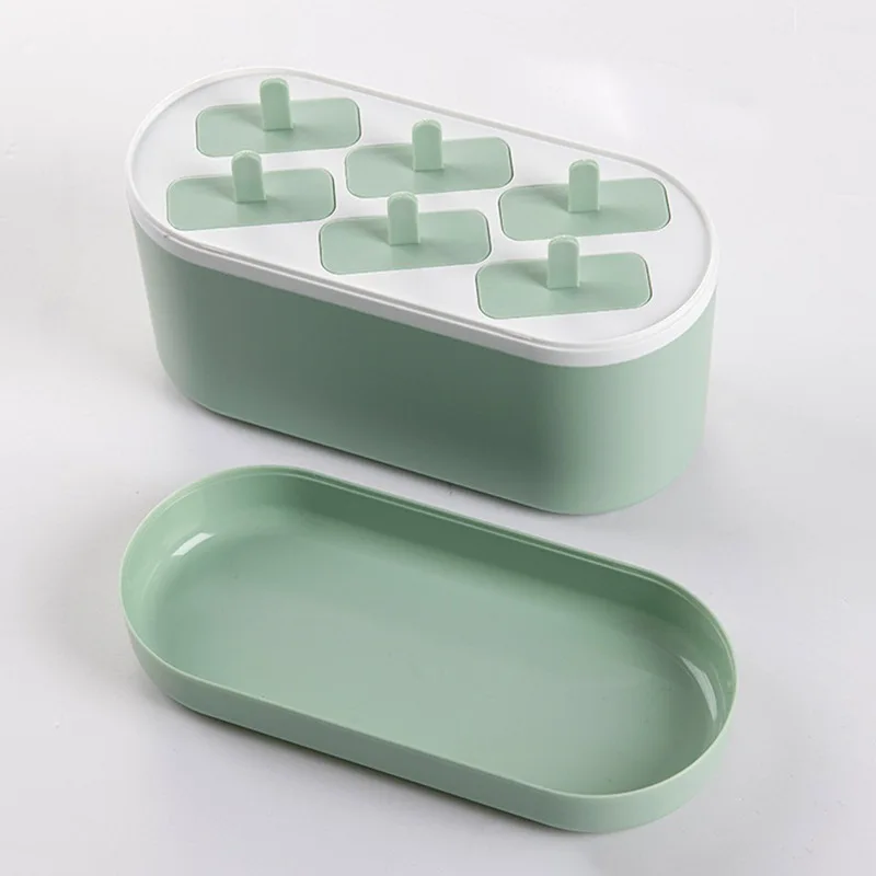 

Silicone Ice Mold Popsicle Homemade 6-hole Ice Cream Lolly Mold Popsicle Making Mould Dessert Ice Pop Maker Mould