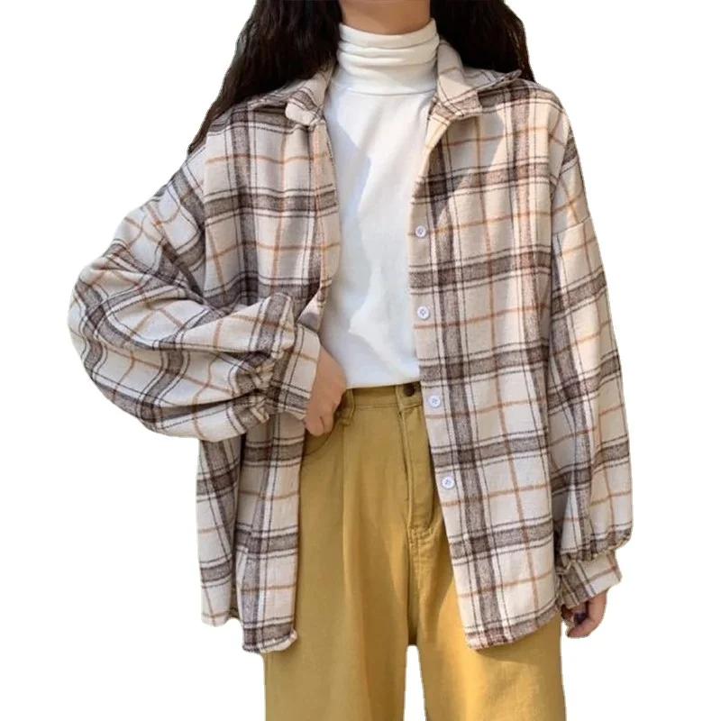 

Женская рубашка с длинным рукавом, на пуговицах, 5XL