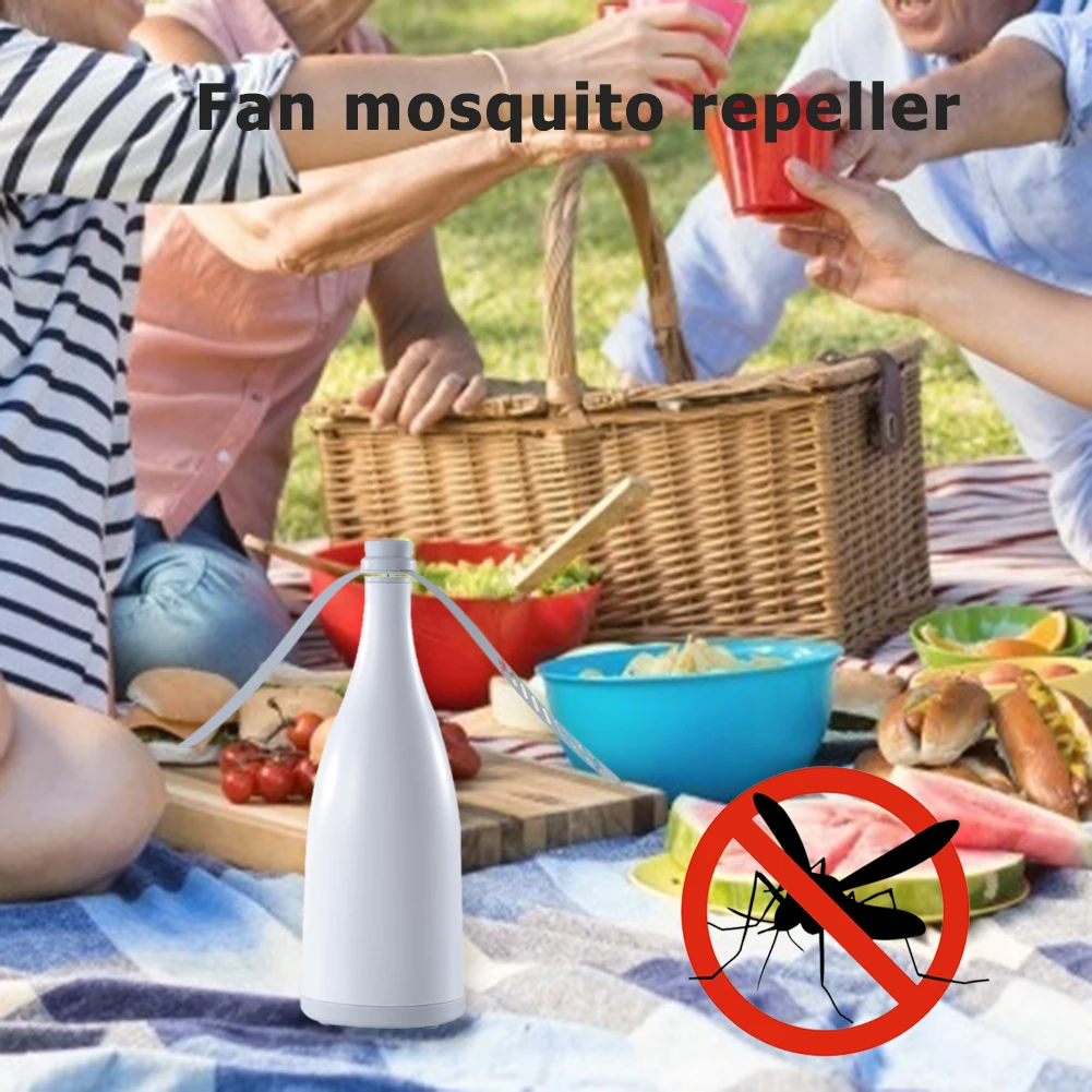 

Portable Fly Fan Automatic Electronic Mosquito Bugs Repellent Food Protector Pest Control Blade Insect Reject