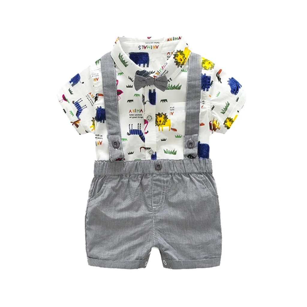 

Newborn Baby Clothes Set Infant Baby Boys Gentleman Bow Tie Romper+Shorts Overalls Outfits Clothes Clothing комплек одежд