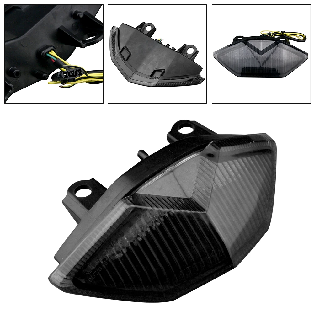 

Для Kawasaki 2010 2011 Ninja ZX10R / Z1000 2011-2012 мотоциклетный Встроенный светодиодный задний фонарь E-Mark задсветильник указатели поворота