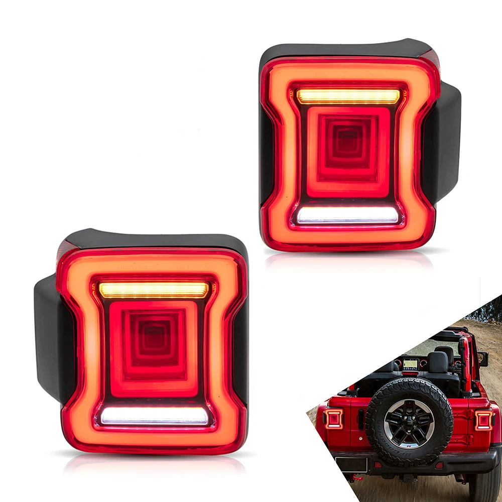 

LED Tail Lamp Assembly for Jeep Wrangler 2018-UP with Turn Signal Reverse Light Car Accessories