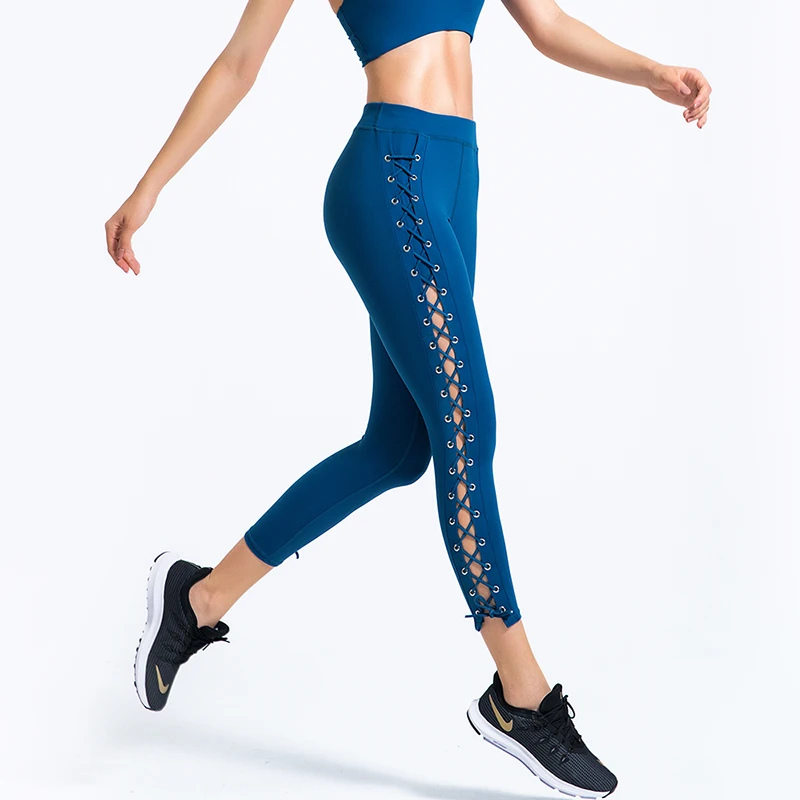 2020 весенние летние сексуальные спортивные Леггинсы с дырочками тянущиеся