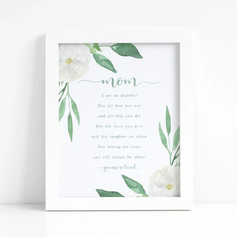 Мама с принтом цитатой вдумчивый подарок для мам поговорки акварельное