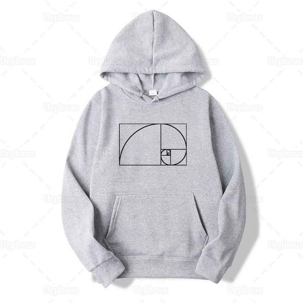 Толстовка Fibonacci с принтом худи забавным дизайном научная математика техника