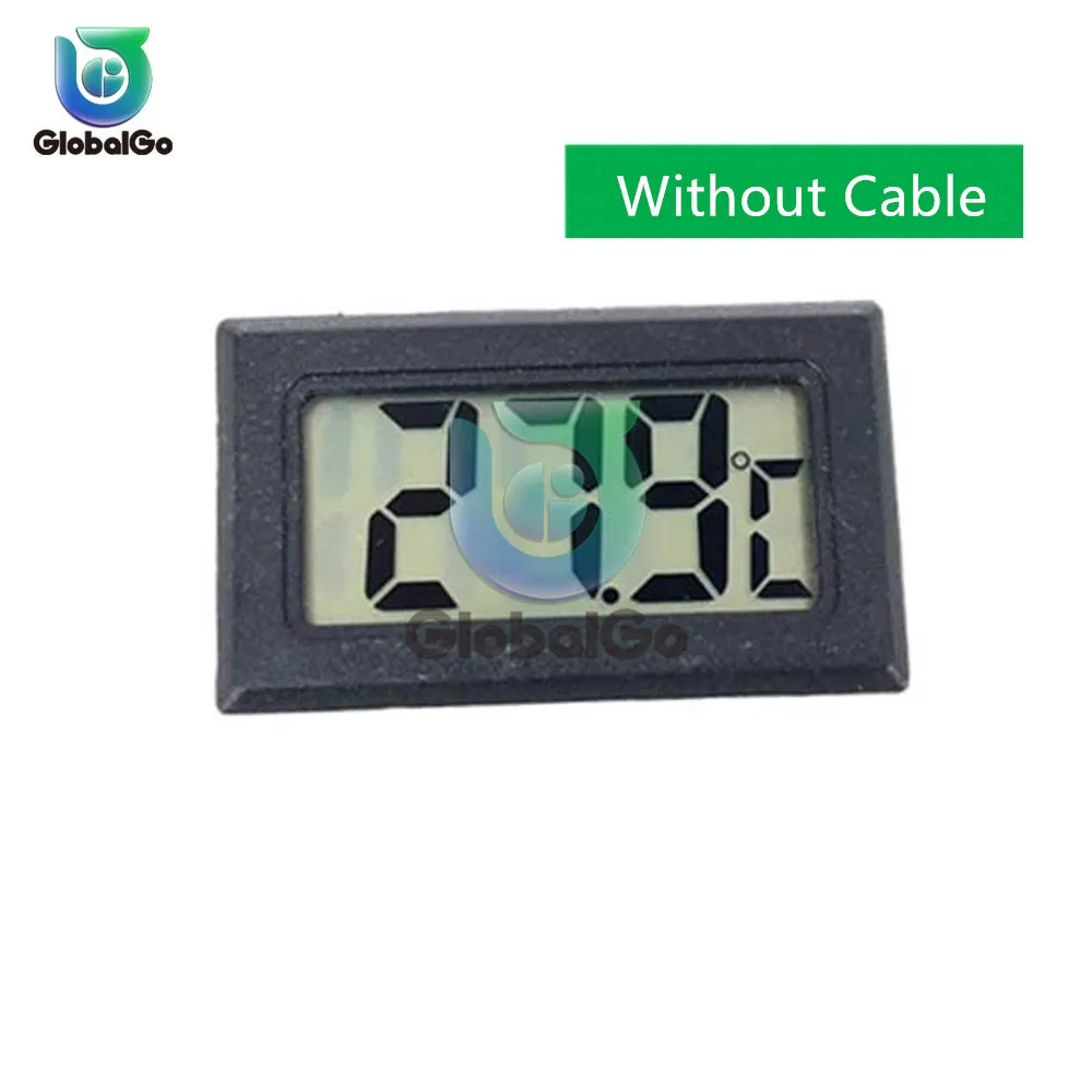 Without Cable Цифровой термометр с ЖК-дисплеем, датчик температуры, измеритель температуры, термостат, регулятор температуры, контроллер 1 м, 2 м, кабель, зонд, TPM-10, FY-10 - Цвет: Without Cable