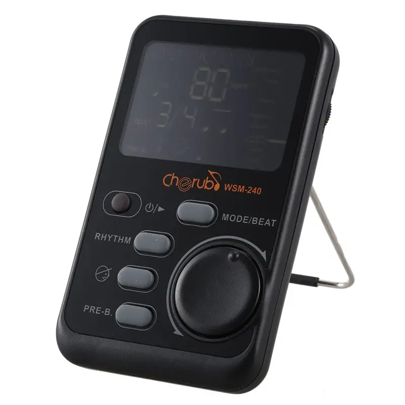 

Cherub WSM-240 Portable Electronic Guitar Bass Metronome Piano Digital metronome Drum metronome Rhythm Tutor