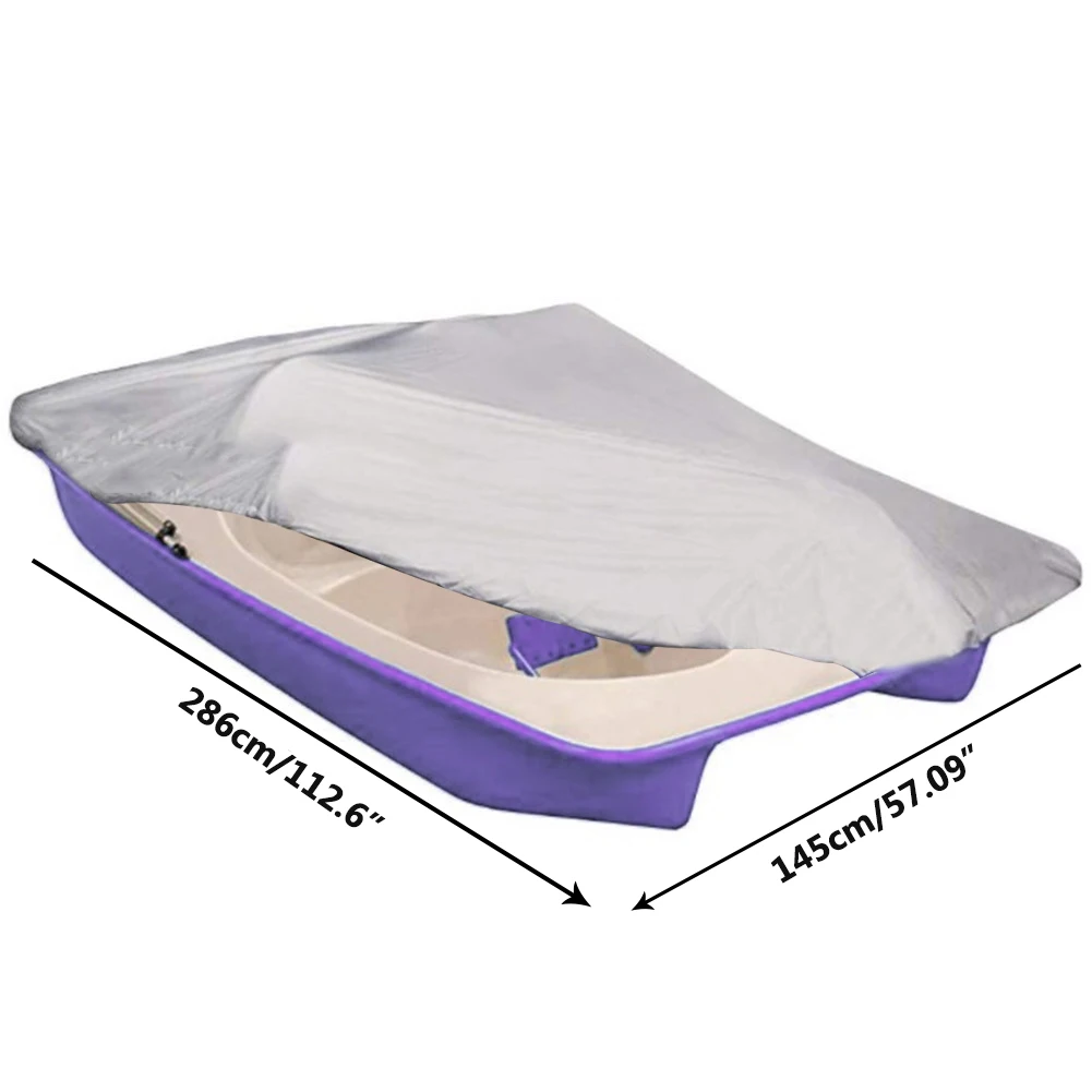 

Outdoor Water Resistant Mooring Replacement Part Pedal Boat Cover Oxford Fabric Protection Grey 286x145cm Dustproof Elastic Cord