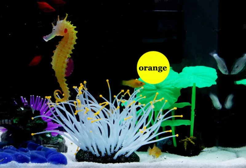 5 цветов аквариум со светящимся эффектом искусственный морской анемон имитация