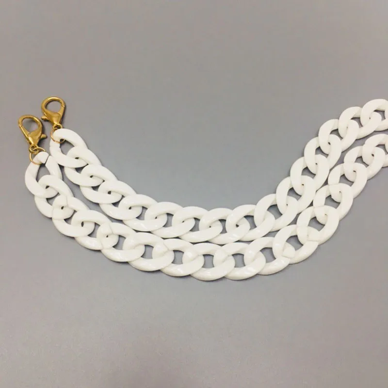 XMESSUN акриловые ремень с цепочкой из пластика Бисса пояс для женщин сумки части