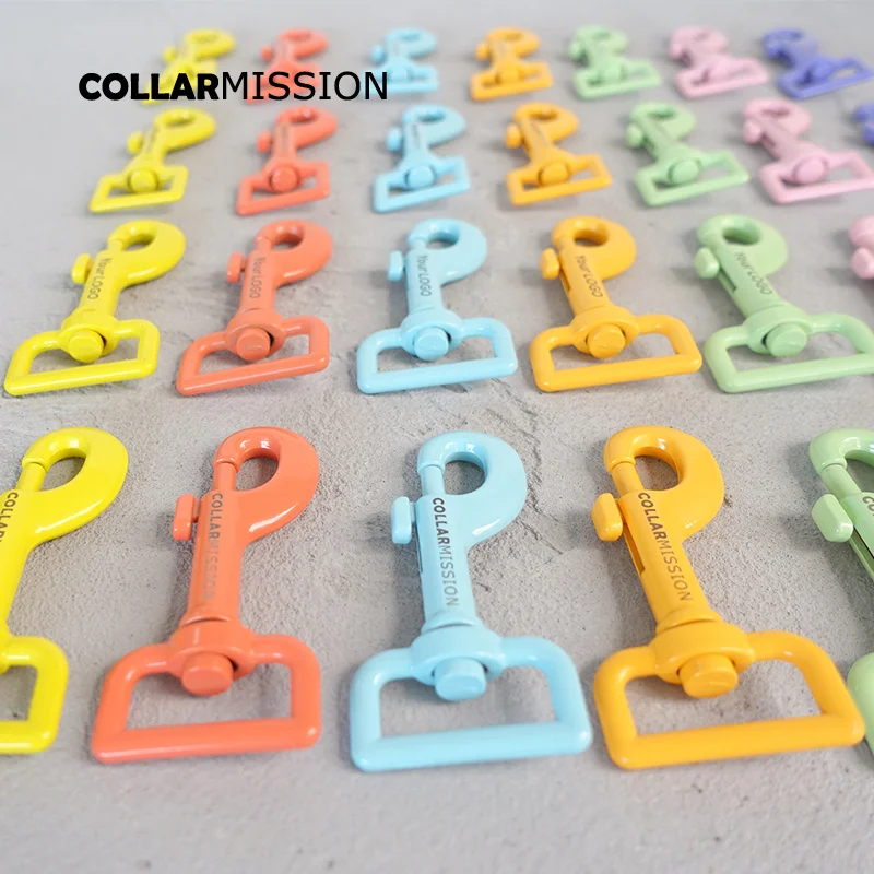 Metal dog clasp for 20mm and 25mm webbing leash buckles 7colours We provide laser engraving service customize LOGO | Дом и сад
