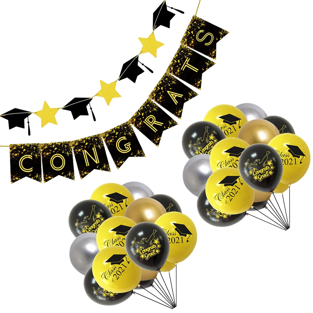 

1 Set Graduation Party Balloons Latex Balloons Party Banners Decorations