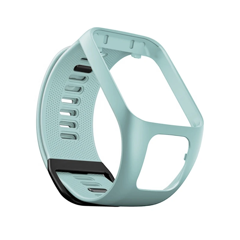 Светло-голубой Ремешок на запястье для TomTom 2 3 Runner Spark музыка замена Браслет мягкий браслет для часов силиконовый ремень часы Браслет аксессуар - Цвет ремешка: Светло-голубой