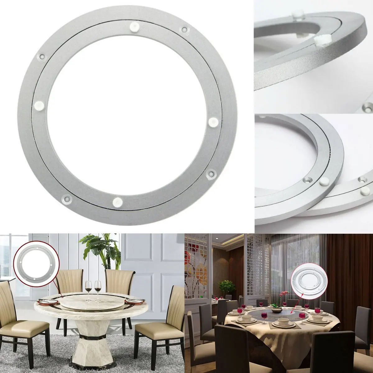 Поворотный стол алюминиевые пластины подшипники скольжения из сплава Дисплей