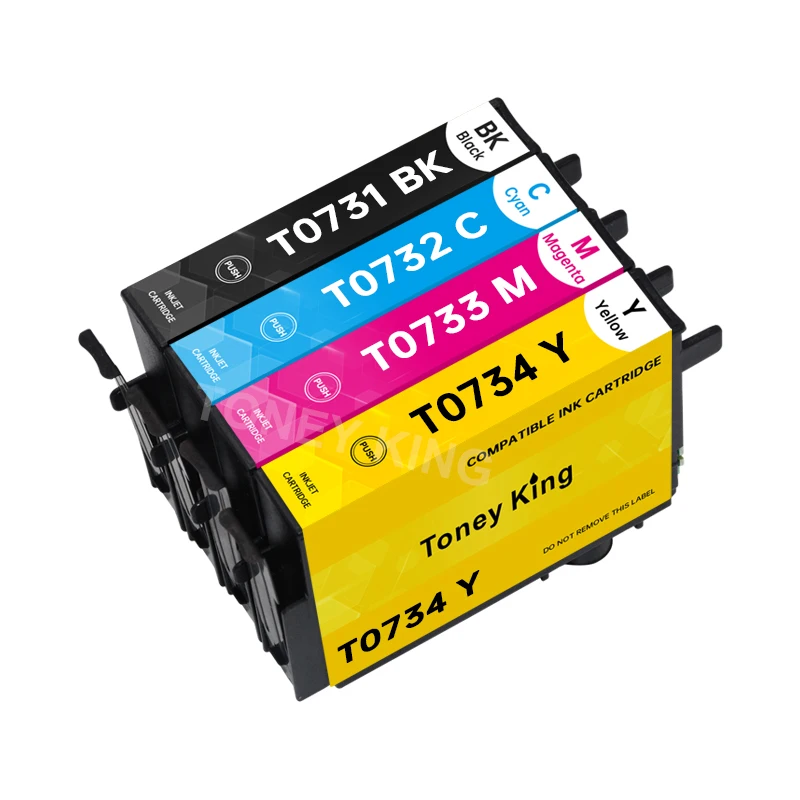 8 шт. картриджи для принтера Epson T0731 73N CX3900 CX5900 CX4900 CX4905 CX3905 TX100 TX110 TX200 TX210 TX400