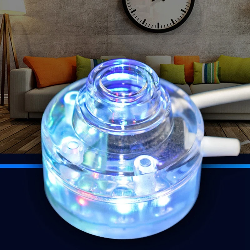 110-240V 1W 7-Color Air Stone Bubble Light Submersible LED Lamp for Fish Tank Aquarium |