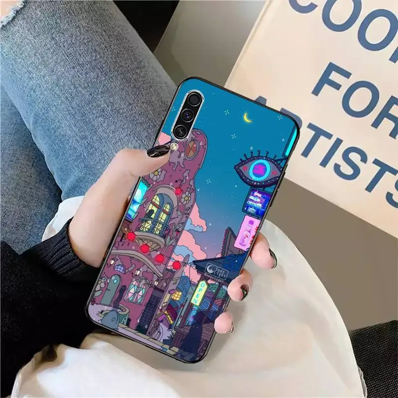 

Japanese Wave Art aesthetics Phone Case For Samsung galaxy S 9 10 20 A 10 21 30 31 40 50 51 71 s note 20 j 4 2018 plus