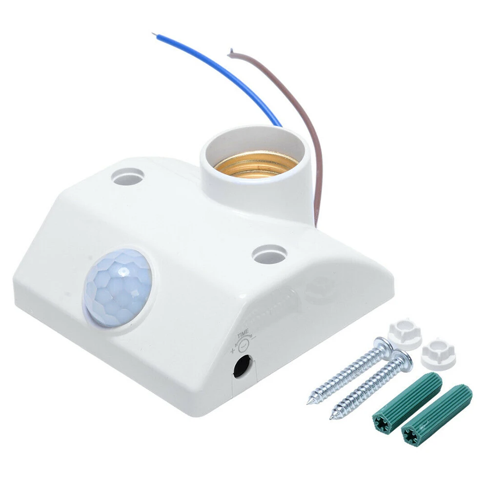 

E27 AC 250V 50/60HZ Infrared Motion Sensor Light Switch Automatic Lamp Holder Intelligent Light Motion Sensing Switch W/Screws