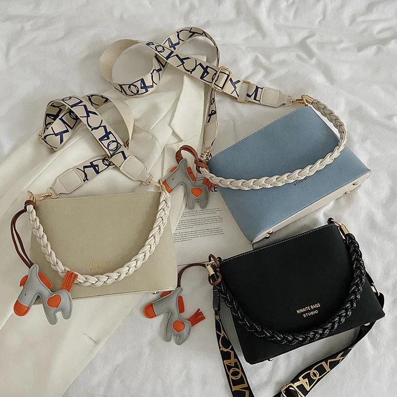 

Сумка на плечо из искусственной кожи для женщин, однотонные кошельки с клапаном, женские мессенджеры, дамская сумочка кросс-боди