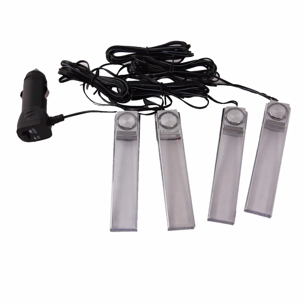 Универсальная автомобильная декоративная лампа 4 в 1 12 В|foot lamp|car lamp interiorcar interior lights