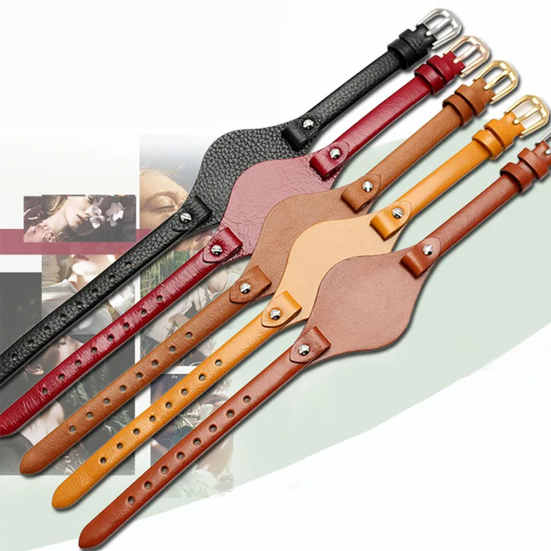

8mm genuine leather watchband for F-ossil ES2830 ES3060 ES3077 ES3262 ES4026 ES4119 ES4176 ladies small size strap bracelet