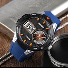 SKMEI спортивные часы мужские кварцевые цифровые часы Креативный двойной мужской водонепроницаемый светодиодный наручные часы Relogio Masculino 1761 Montre Homme