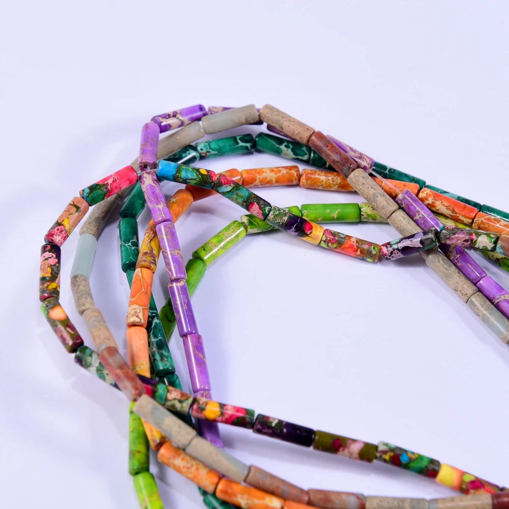 30 шт. 4 мм цилиндрический натуральные камни бусы для изготовления ювелирных