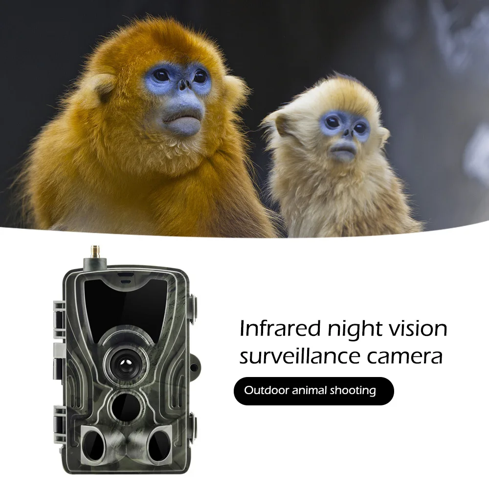 

4G Hunting Trail Camera 20MP 1080P HC801LTE Wireless Wildlife Surveillance Cam 0.3s IR Night Vision Photo Trap IP65 Waterproof