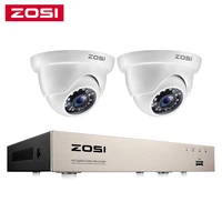 zosi 1080p cctv camera system 4ch 1080p dvr system with 2x outdoor 2mp video security cameras 2ch home surveillance camera kit
