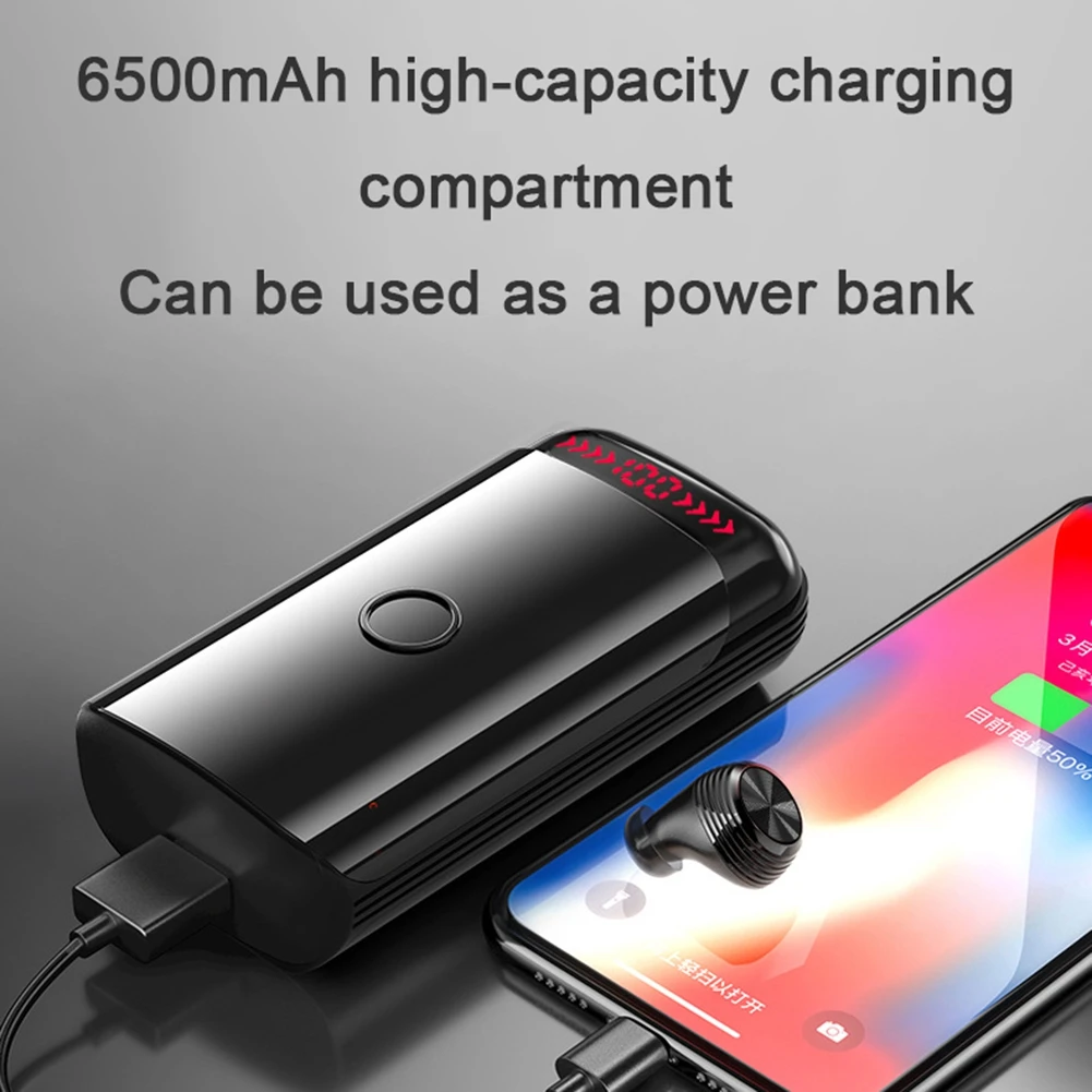 

Bluetooth-наушники T10 с цифровым дисплеем, 4000 мАч, с микрофоном