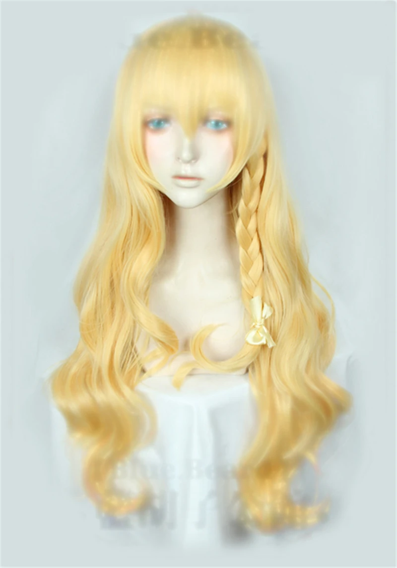 Парик длинный для косплея Kirisame Marisa из Аниме TouHou Project термостойкий костюм