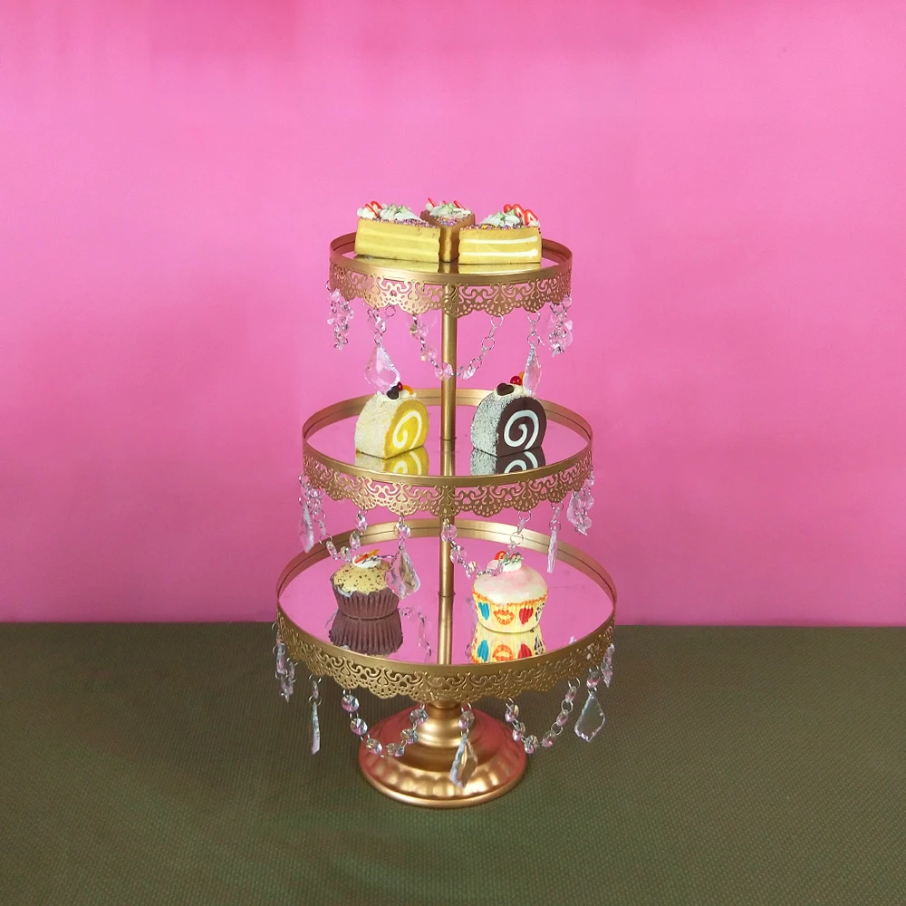 Tobs 1 piece Crystals Cake Stand Decorating Supplies Cupcake Tower Wedding Plates Set Metal Round Party Display | Дом и сад