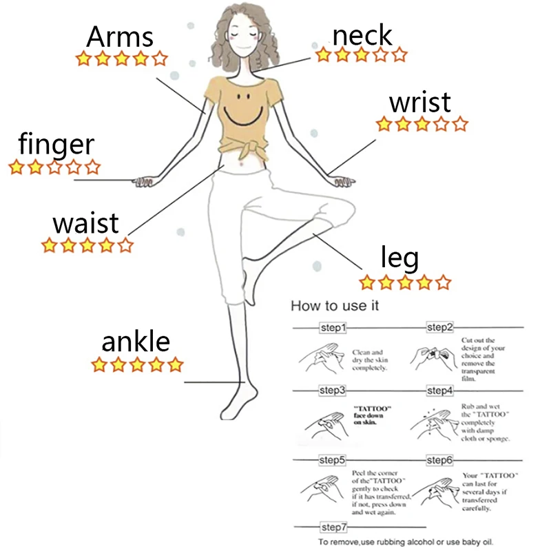 Татуировка непромокаемая Временная татуировочная наклейка с большим рукавом