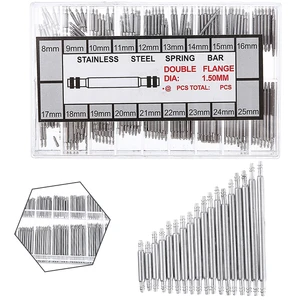 270 шт., пружинные штифты для часов, из нержавеющей стали