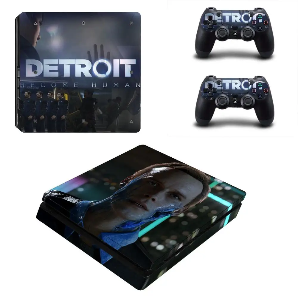 Detroit стать человека PS4 тонкий Стикеры s Play station 4 кожи наклейки для Игровые