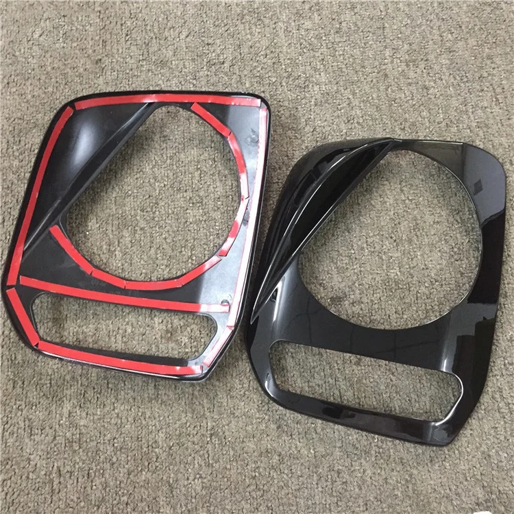 

1 Pair Car Headlight Lampshade Shield Protective Decorative Baffle Headlight Lampshade Trim For Suzuki Jimny 2007-2015 Black