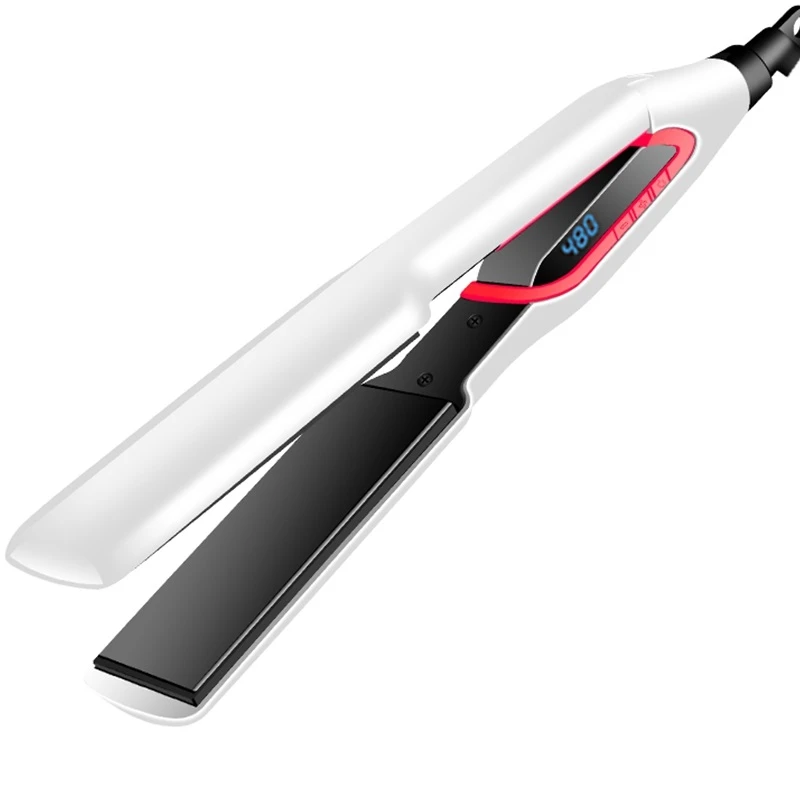 

480F professional flat iron hair straightener fast electric straightening iron ceramic styling tool 110-240v LCD digital display