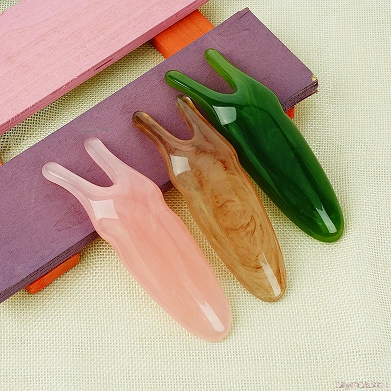 

Worm Shape Gua Sha Scraping Board Massage Stick Dredge Meridians Body Care