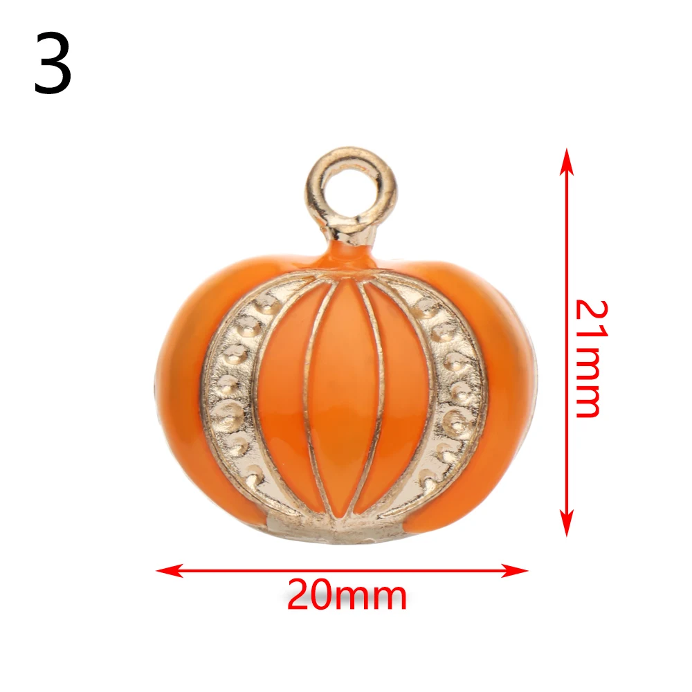 1 шт сплав Хэллоуин амулеты эмаль Тыква кошка шляпа кулон для браслета ожерелье