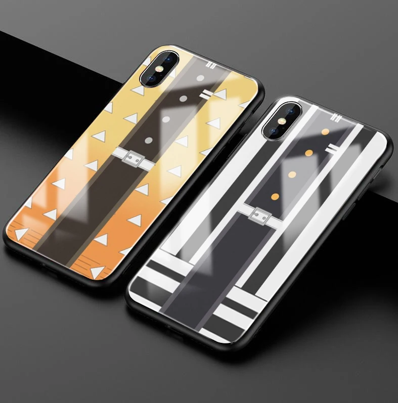 Kamado Nezuko Kimetsu no Yaiba Demon Slayer Pantone черный стеклянный чехол для телефона для iphone 6/6s 7 7Plus X, XS i11 i11pro