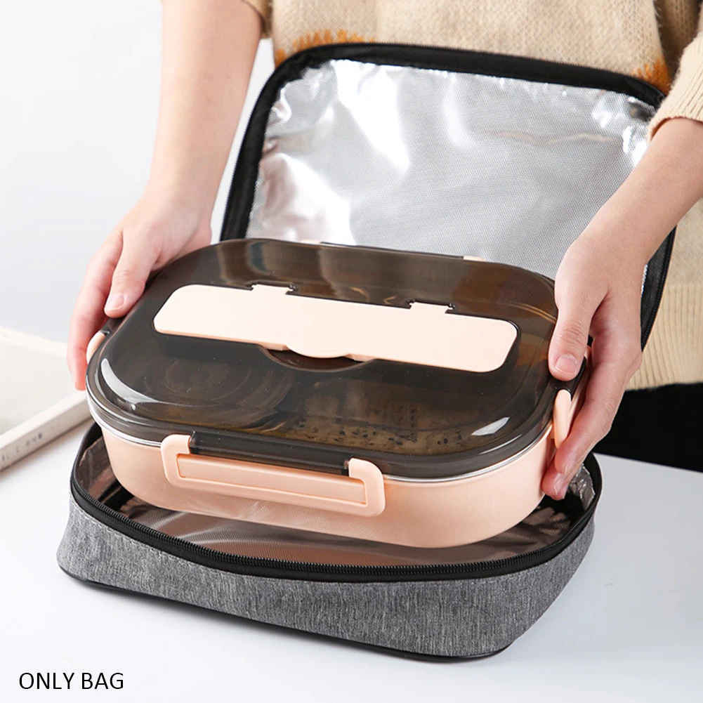 

Lunch Bag Food Storage Travel Kids Adult Aluminum Foil Portable Organizer Thermal Insulated Office School Cooler Tote Easy Clean