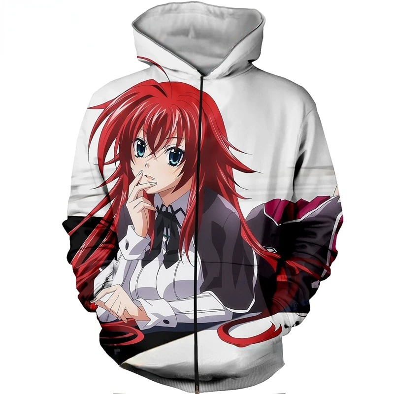 

Autumn New Zipper 3D Print Anime Sweatshirt Jacket Harajuku Cartoon Hoodies Kawaii Sexy Girl Shirt Zip Hoodie