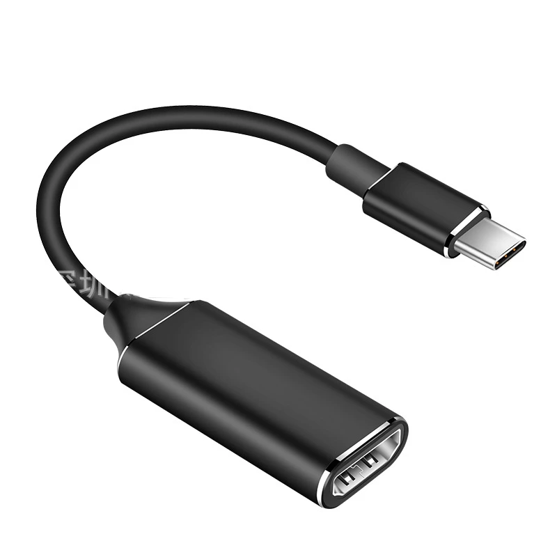 4K Тип C HDMI адаптер Тип C Телефон подключение ТВ кабель HD ТВ видео конвертер для Macbook samsung S8 S9 S10 huawei P30 LG G5 Android - Цвет: Black