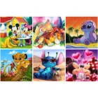 Круглая дрель Disney, алмазная живопись, вышивка, детская Симба, алмазная вышивка, мозаика, мозаика, наборы для вышивки крестом, домашний декор, подарок