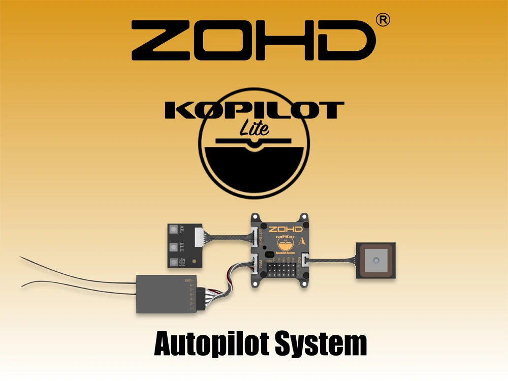 Система автопилота ZOHD Kopilot Lite для фиксированного крыла RC Pilot Airplane FPV и LOS включает gps Adjustmeng центральный процессорный модуль